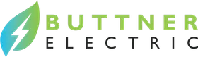 Buttner Electric logo with green leaf
