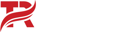 Red R next to white text